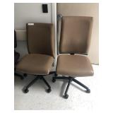 2 Tan Office Chairs