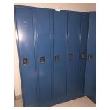 Section of 5 Upright Lockers