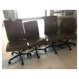 4 Tan Office Chairs
