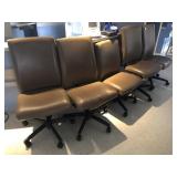 5 Tan Office Chairs