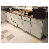 Metal Base Cabinets with Stainless Steel Sink