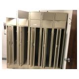 10 Lockers with Upper Compartments