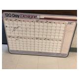 120 Day Dry Erase Calendar