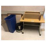 Trash Cans, Note Board, Rolling Table, etc.