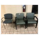 3 Upholstered Armchairs