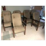 6 Upholstered Arm Chairs