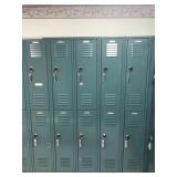 5 Sections of Double-Stacked Combination Lockers