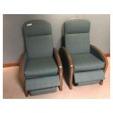 2 Upholstered Reclining Chairs