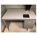 Metal Industrial Desk with Drawers