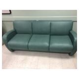 Upholstered Blue/Green Sofa