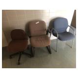 3 Misc. Upholstered Chairs
