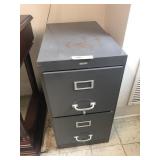 2 Drawer Metal File Cabinet
