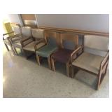 6 Vinyl Upholstered Chairs