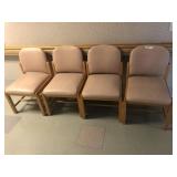 4 Pink Side Chairs