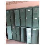 Section of 6 Double-Stacked Lockers