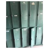 Section of 3 Double-Stacked Lockers