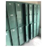 Section of 6 Double-Stacked Lockers