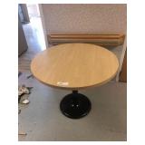 36" Formica Top Table with Metal Base