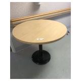 36" Formica Top Table with Metal Base