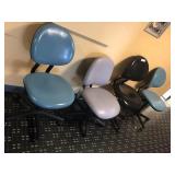 4 Vinyl Upholstered Office Chairs