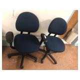2 Upholstered Office Chairs