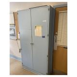 Industrial 2-Door Cabinet with Interior Shelves