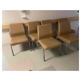 6 Vinyl Upholstered Side Chairs