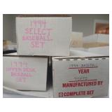 (3) 1994 Baseball Sets