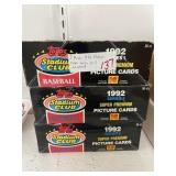 3 Boxes 1992 Stadium Club