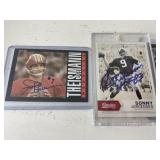4 Autographed Redskins QB Cards
