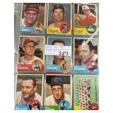 250+ 1963 Topps Baseball Cards