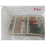 4 Rare 1977 Topps Cloth Stickers