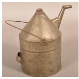 Stamped "P&R" Tin Kerosene Can