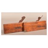 Two P.R.R Stamped Molding Planes