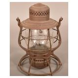 Dl&W.R.R Embossed Railroad Dietz Lantern