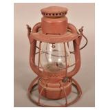 P.R.R Wy Embossed Railroad Lantern