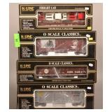4 K-Line O Scale Train Cars