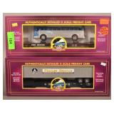 2 M.T.H O Scale Freight Cars