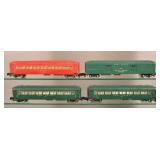 4 American Flyer Passenger Cars