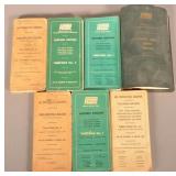 Grouping Of Various Railroad Time Table Books.