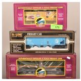 3 O Scale Freight Cars.