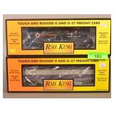 2 Railking Freight Cars.