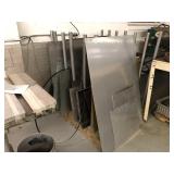 Material Rack w/Assorted Sheet Metal