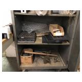 Steel Utility Cart w/ Contents