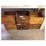6 Wooden Drawers (15"Lx14"D x10"H)