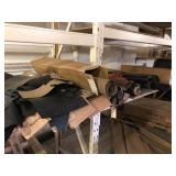 Assorted Bolts of Rubber & Cork Material on Shelf