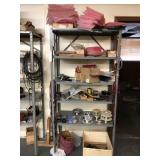 Steel Utility Shelf with Contents.