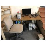 Office Desk Computer Monitor & Chair