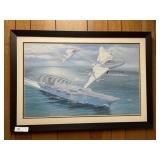 Framed Print of Aircraft Carrier