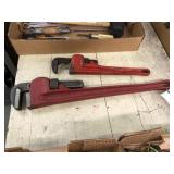 2 Imported Pipe Wrenches